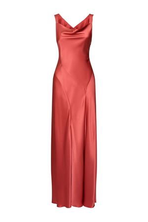 Red silk gown ALBERTA FERRETTI | J042716190199